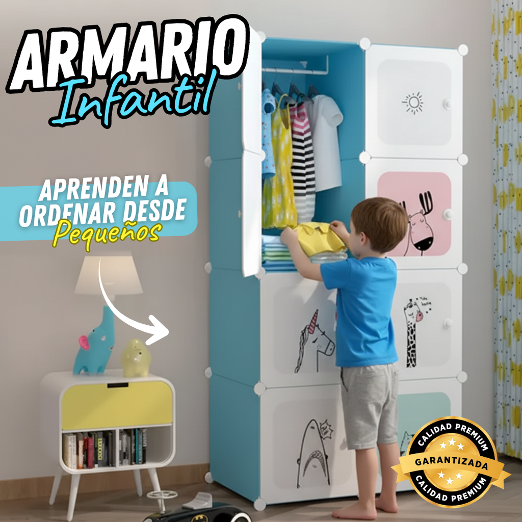 Armario Infantil Organizador De Ropa Y Juguetes