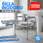 Silla Inodoro Plegable con Posa Manos