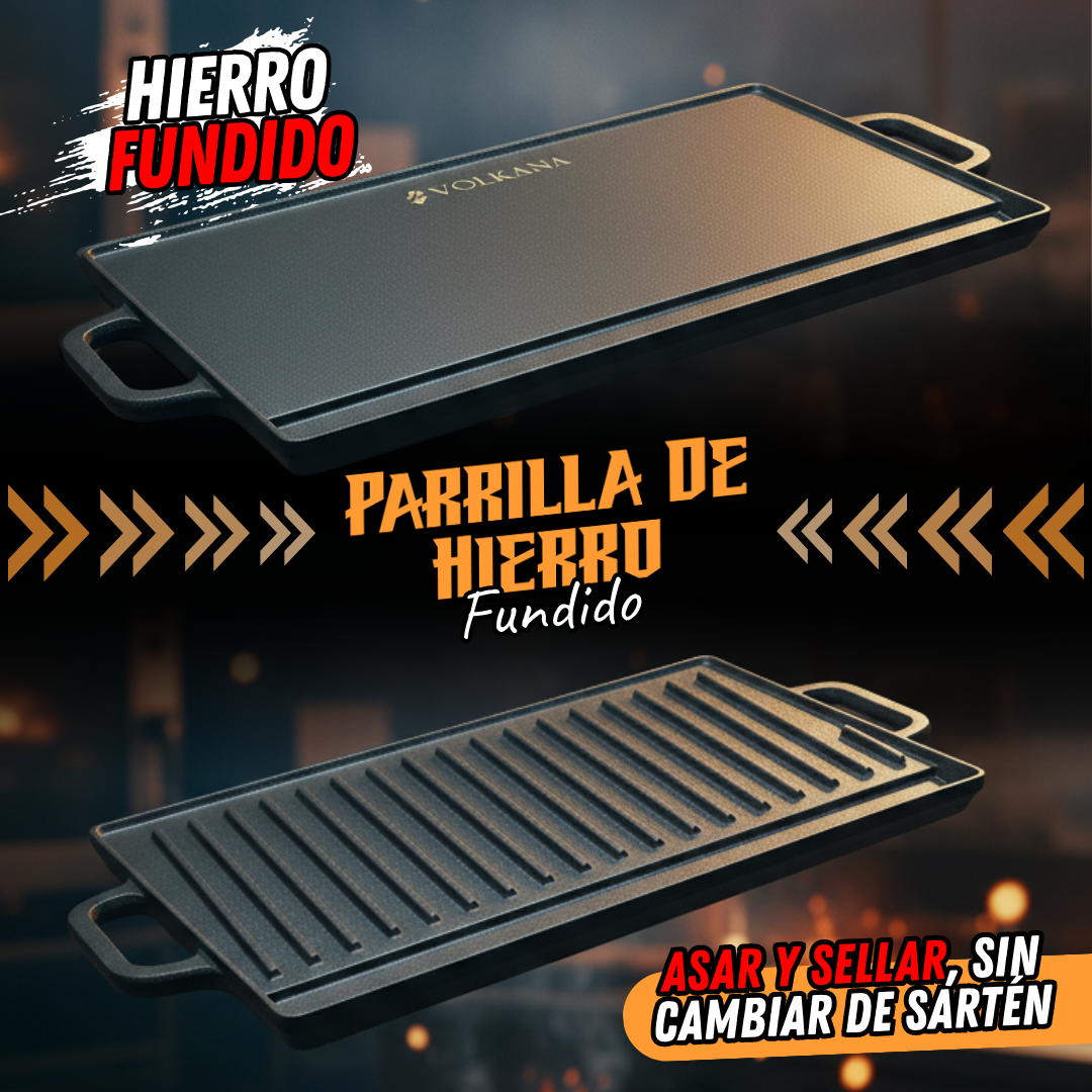 Parrilla de Hierro Fundido Reversible