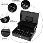 Caja de almacenamiento de efectivo con cerradura