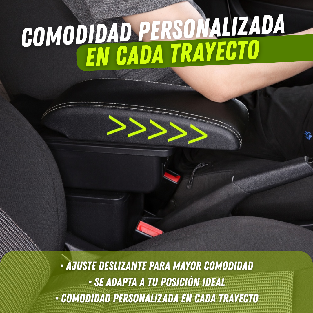 Apoyabrazos para Carro con USB y Espacio Extra