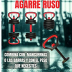 Pesas Mancuerna 20kg Set Convertible A Barra Y Pesa Rusa SDI0200