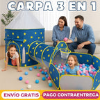 Carpa Castillo 3 En 1 Túnel + Piscina TNC010X
