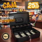 Caja de almacenamiento de efectivo con cerradura