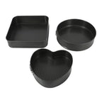 Juego De Moldes Para Tortas Figuras Desmontable Antiadherente X3
