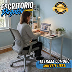 Escritorio Móvil Plegable Madera & Metal PREMIUM