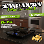Placa de Inducción 110V Inteligente, Pantalla Táctil, Cocina Premium (IND0100)