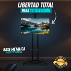Carrito de TV móvil LED para TV de 32-70 pulgadas.