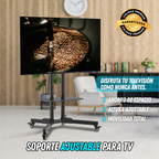 Carrito de TV móvil LED para TV de 32-70 pulgadas.