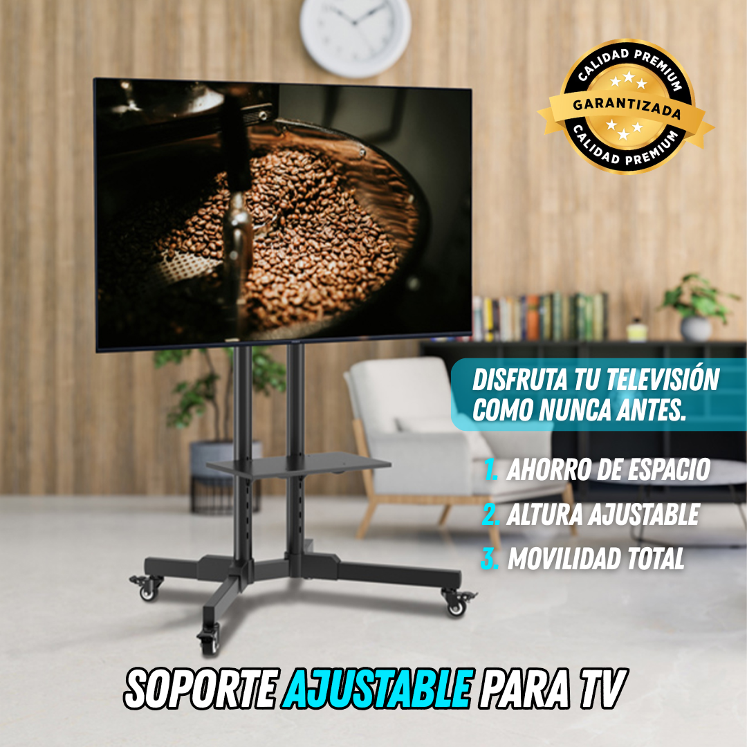 Carrito de TV móvil LED para TV de 32-70 pulgadas.