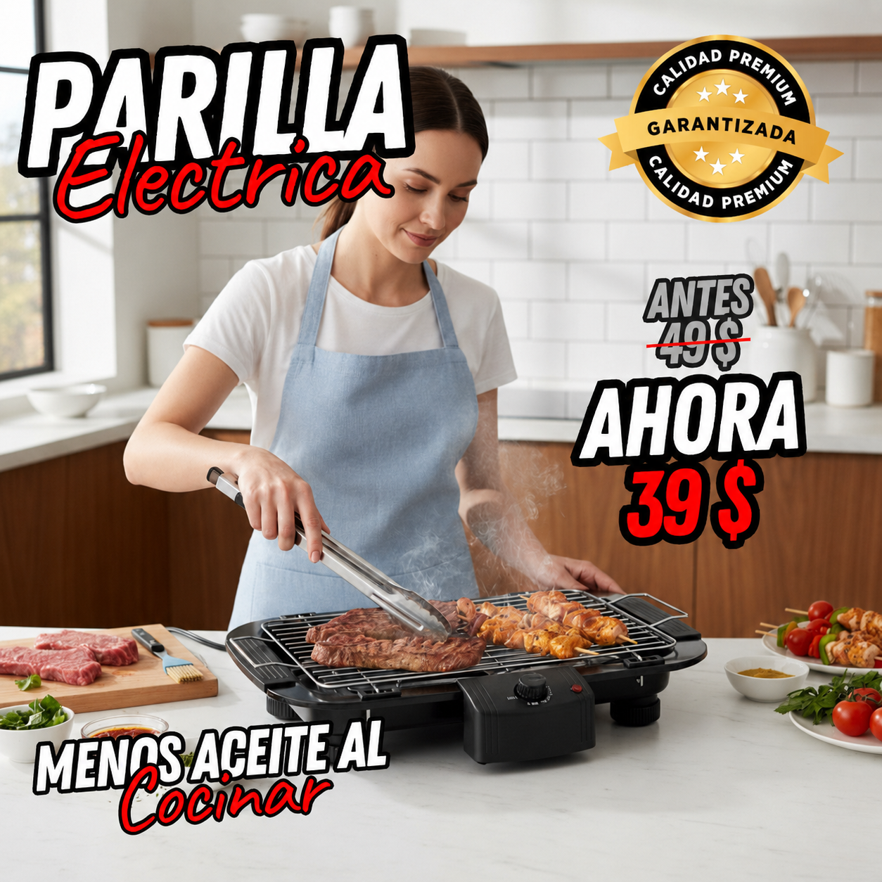 Parrilla eléctrica de barbacoa (PAR0200)