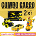 Carro Jeep a control remoto + carro transformer