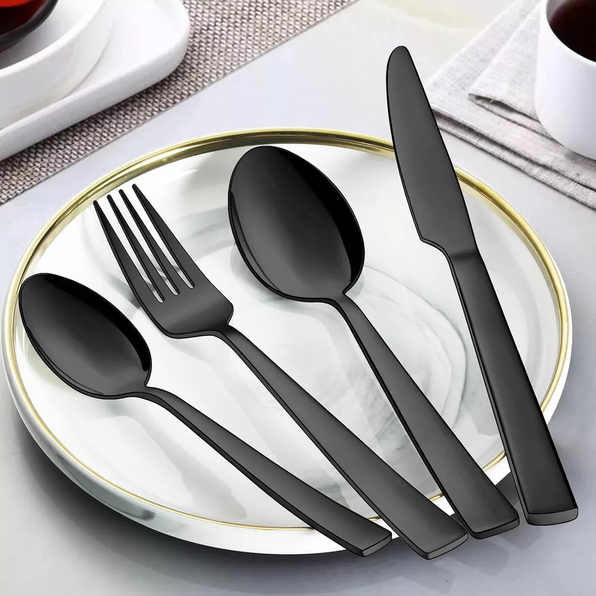 Set de Cubiertos 24 Piezas Acero Inoxidable
