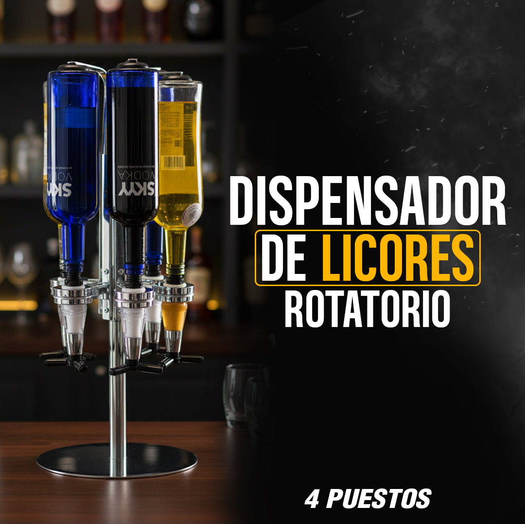 Dispensador de Licores Premium 4 Puestos con Dosificación Precisa (SBE0100)