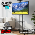 Carrito de TV móvil LED para TV de 32-70 pulgadas.