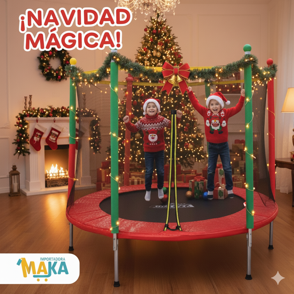 Trampolín Infantil Recreativo, Interior o Exterior
