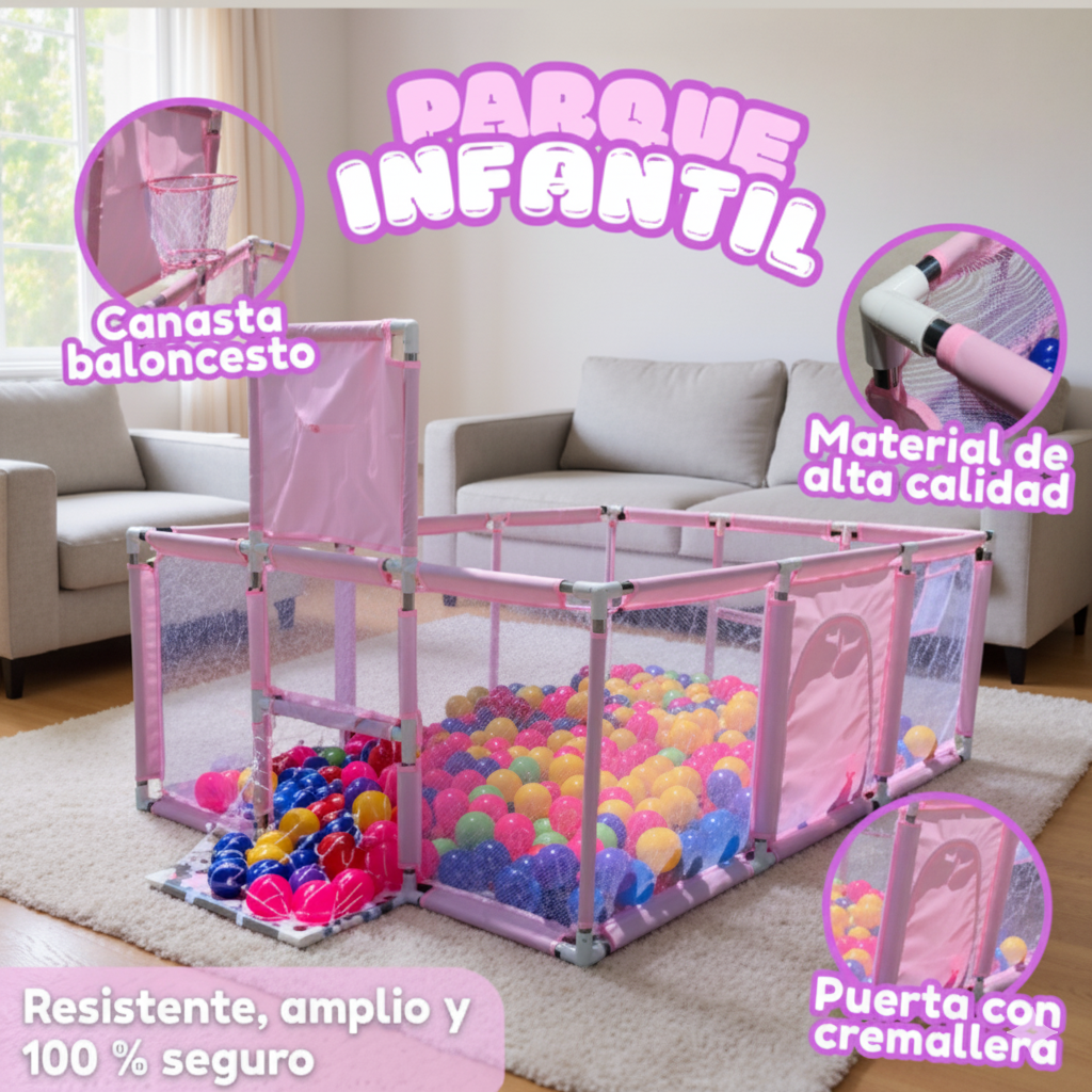 Parque Infantil tipo corral seguro para bebés CPT010X