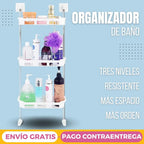 Estante De Baño 3 Espacios Color Blanco