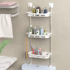 Estante De Baño 3 Espacios Color Blanco