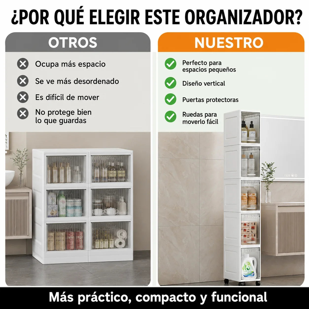 Organizador 5 Niveles – Ahorra Espacio con Ruedas