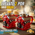 Taza de Café con Diseño de Motor V8 X2 Unidades